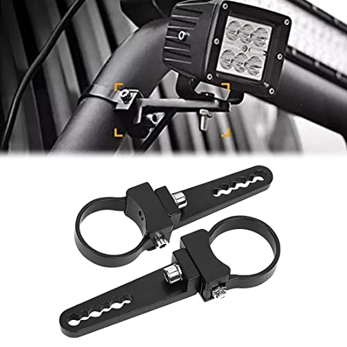 CLOWICSR バイク 作業灯 ワークライト フォグランプ ブラケット ステー パイプバンパー 取付金具 穴あけ不要 取付簡単 Φ37mm対応（Φ35-39mm可）【2個セット】