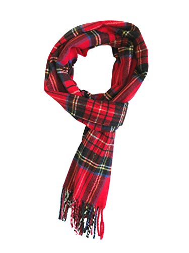NY GOLDEN FASHION Women Men Unisex Super Soft Warm Classic Plaid Cashmere Feel Winter Scarf Wrap4