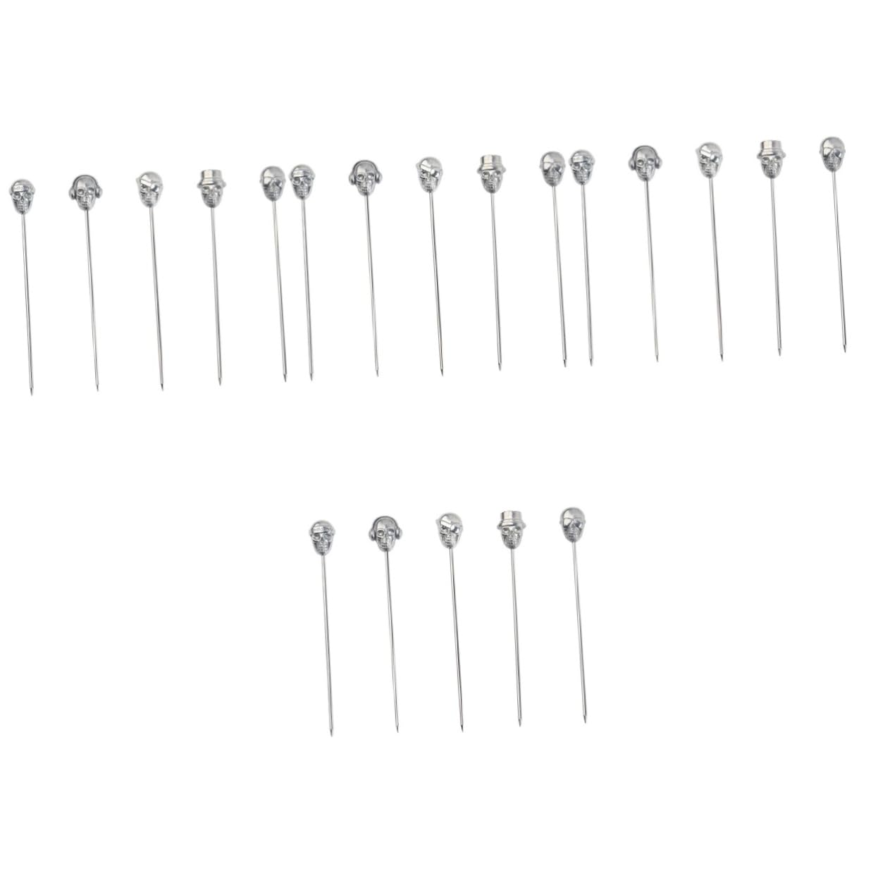 Cabilock 4 Ensembles Crâne Cueillette De Fruits Collation Arrose Tasses Cuisine Accessoires Accessoire Cuisine Pilon Cocktail Sélections Culinaires Créatives Pics À Silver 5 Pièces * 4