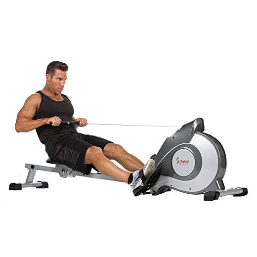 Sunny Health & Fitness Magnetic Rowing Machine with LCD Monitor by SF-RW5515 (Certified Refurbished)