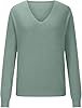 Lightweight Sweaters for Women Classic V Neck Long... #3