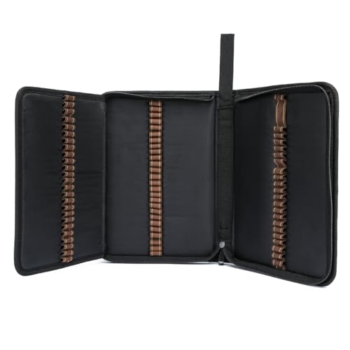 Image of YOUNGCOL 72 Slots Colored Pencil Case Pencil Holder Color pencil organizer Storage (Black)