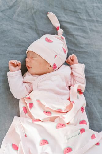 Image of monica + andy Hospital Cuddle Box, 100% Organic Baby Clothes for Newborns & Infants, Coming Home Swaddle Blanket & Cap
