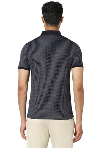 Image of Van Heusen Men's Cotton Regular Print Polo Neck T-Shirt