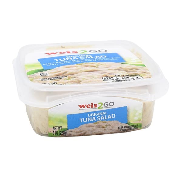 Weis 2 Go, Tuna Salad Original, 8 Ounce Grocery & Gourmet