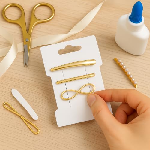 Kraft Paper Hair Clip Holders para organizar y exhibir miniatura 4
