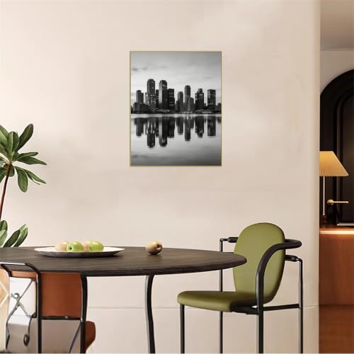 Tableau Toile Bâtiments d'Exception Cadre Doré Finition Prestige - 2