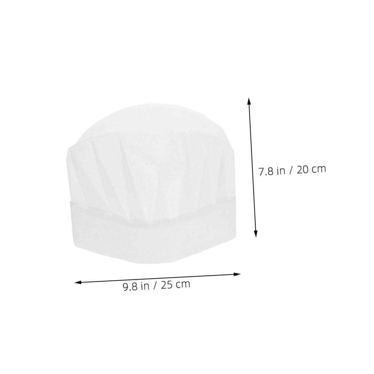Didiseaon 30pcs Chef Hats Disposable Nonwoven Kitchen Caps for Cooking Classes Baking Parties Fun and Comfortable Headgear for Boys White