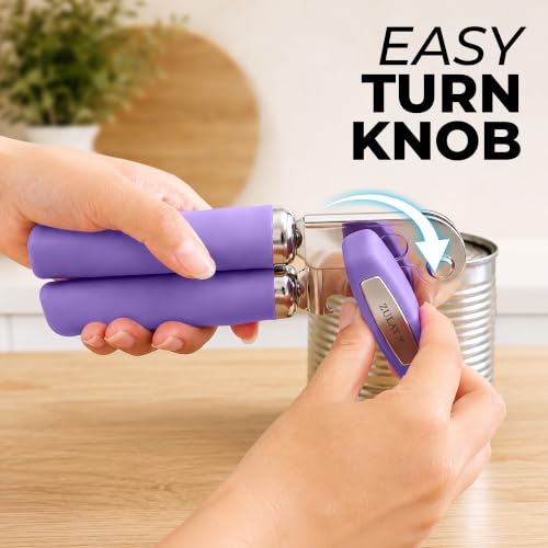 Image of Zulay Kitchen Stainless Steel Swing Open Manual Can Opener Comfortable Grip