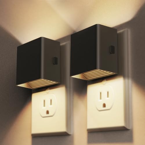 Doresshop Led Night Lights Plug Into Wall [2 Pack], Plug In Nightlight, 3 Level Brightness Adjustable Night Light, Dusk To Dawn Sensor, Nightlights For Adults, Bedroom cover