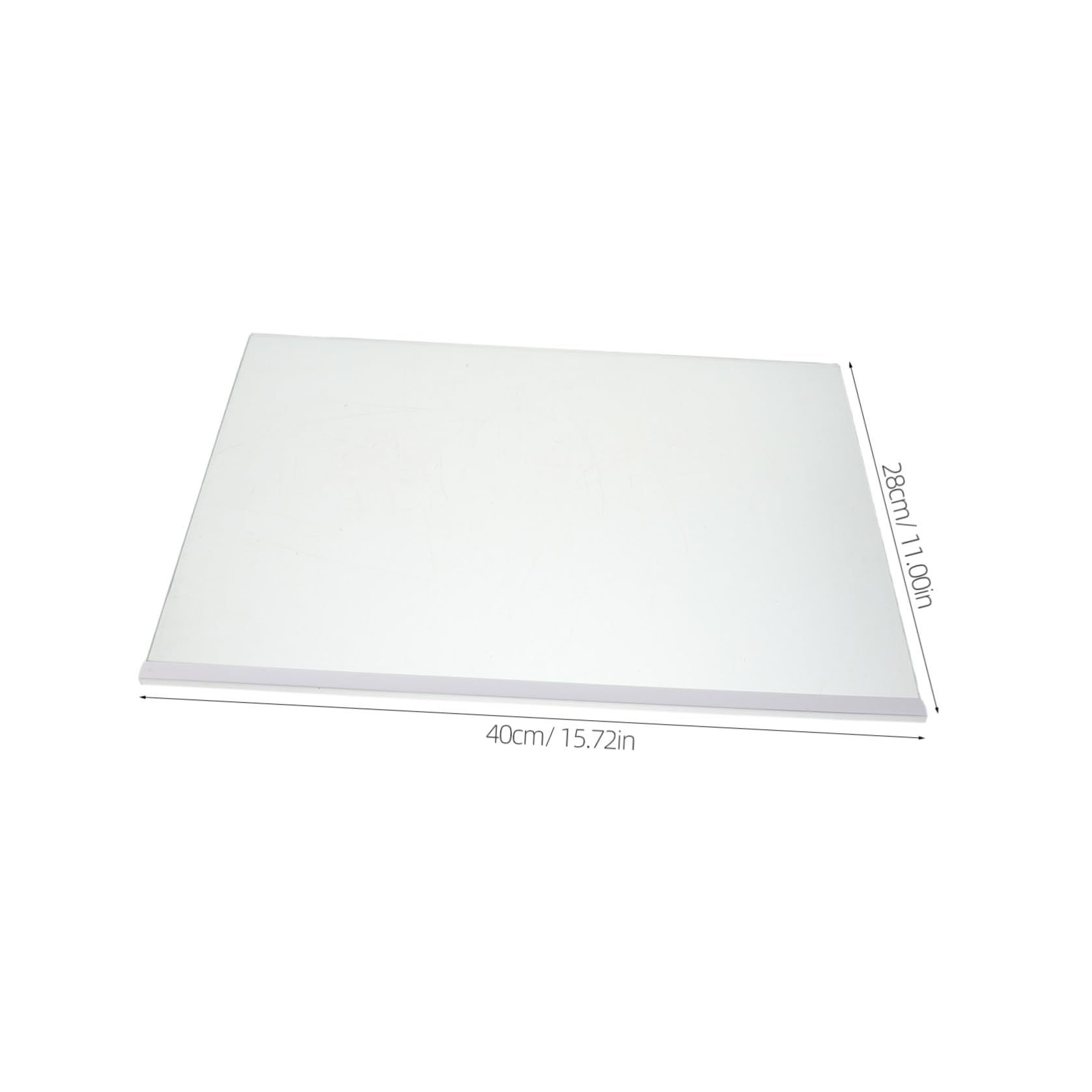 Estante de Vidrio Templado Transparente Compatible y Fácil de Identificar para Refrigerador Borde Recubierto y Acabado Pulido, Divisor de Estante para Cocina