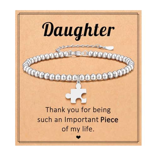 Image of Puzzle Bracelets for Women Girls, Birthday Mothers' Day Christmas Gifts for Granddaughter Niece Daughter sister Bestie