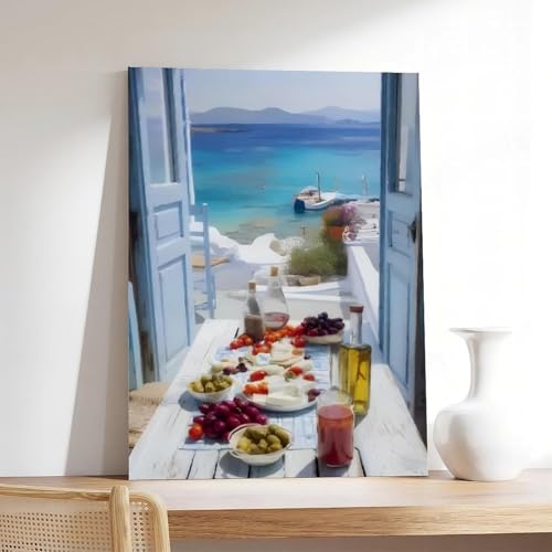 Tableau cuisine méditerranéenne 30x45cm pour une ambiance chaleureuse - 7