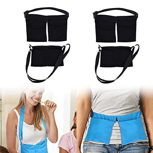 Gigesute Mastektomie Drainage Beutelhalter, mit Duschbeutel, Verstellbarer Hüftgurt, Brustdrainage-Träger für Mastektomie, Brustverkleinerung, Augmentation Cover