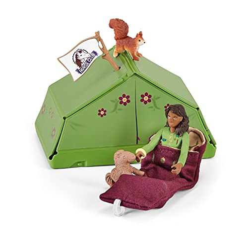 schleich 42533 Horse Club Sarahs Campingausflug, ab 5 Jahren, HORSE CLUB - Spielset, 12 Teile – Bild 4