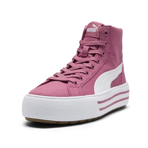 PUMA Women's Kaia 2.0 Mid Shoes, White-ICY Blue-Electric Blush, 113