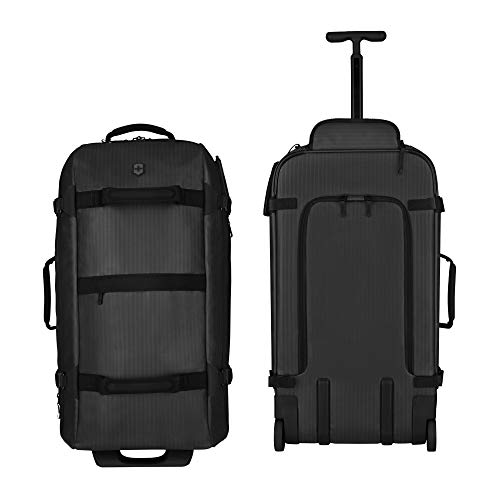 Victorinox VX Touring Wheeled Water Repellant Duffel Bag, Black, Checked, Large (29