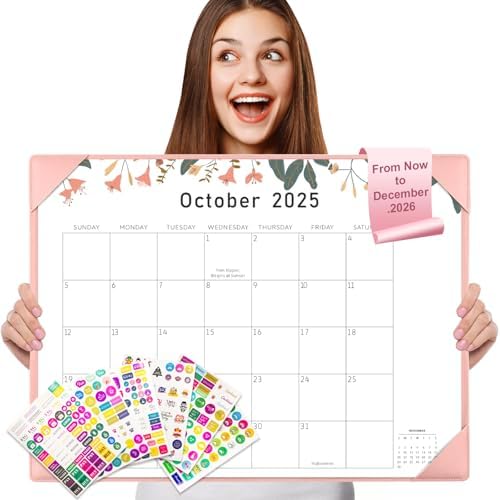 Gannyfer Desk Calendar 2025-2026, Large 2026 Desk Calendar 22