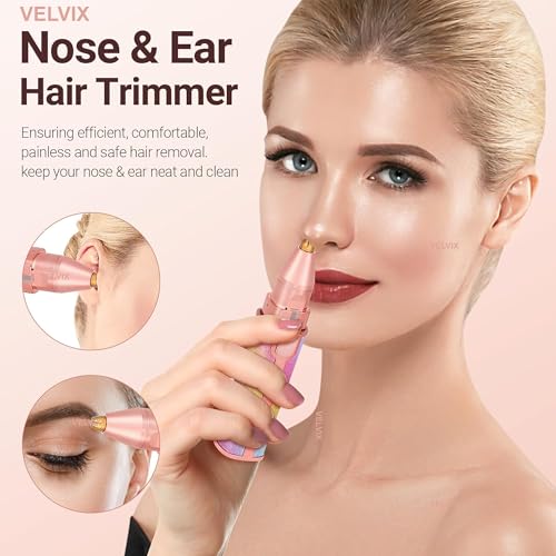 Image of Nose Hair Trimmer for Men & Women - Portable Cordless Ear & Nose Hair Remover, Painless, safe Grooming Tool with USB-C Rechargeable, special Design for Unisex Hair remover(Multi-Colour) (Rainbow)