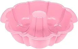 Forma Pudim Pudinzeira 1,8LT Vai ao Microondas Resistente (Rosa)