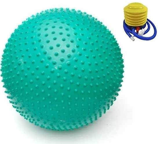 DABHIX Gym Ball for Exercise with Air Pump, PVC Anti-Burst & Slip Swiss Stability Ball for Workout, Fitness and Yoga, Exercise Ball for Men & Women (1 Pc - Multicolor) 3