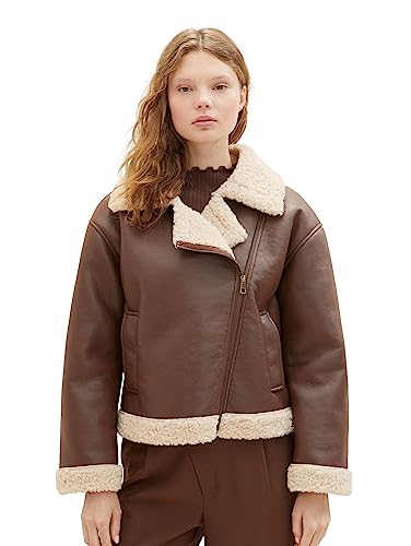 Tom Tailor Denim 1038689 Jacket Femme - Veste en jean bleue délavée