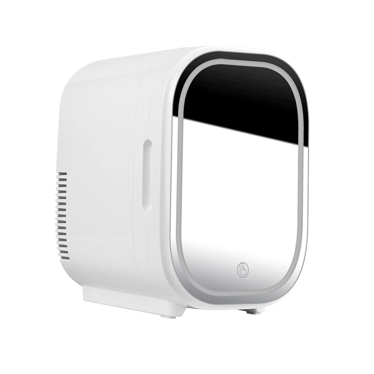 Mini refrigerador termoeléctrico portátil de 8 litros CA/CC, ideal para el cuidado de la piel, alimentos, hogar y viajes, 12/24 V, 110-220 V (color: blanco, tamaño: 12 V/110 V/220 V)