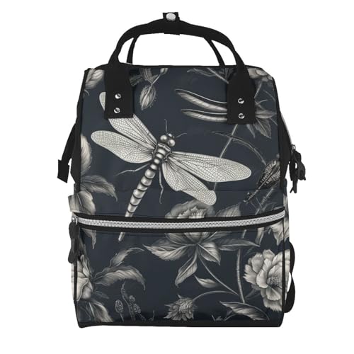 Sac à dos à langer grande capacité avec poches pour maman active