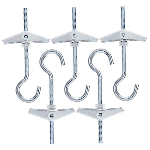SOLUSTRE Wall Anchor Heavy Duty 5 Sets Toggle Bolts Screws Drywall Anchors for Hanging Decorations