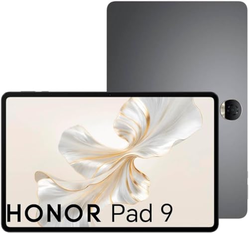 HONOR Pad 9 Tablet 8+256GB, schermo da 12.1” 120Hz 2.5K con protezione, 4nm Snapdragon 6 Gen1, 8300mAh, 8 altoparlanti, Android 13, Google Service WiFi Tablet, Grigio