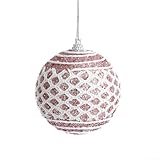 Honseadek Kerstballen, 8 cm schuimornamenten voor kerstboomhanger, hangend decor, feestelijke vakantiedecoratie voor kerstfeest, bruiloft, huis en tuin (roze)