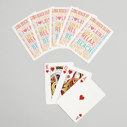 Carta Póker Long Beach Island, 52 naipes para adultos miniatura 7