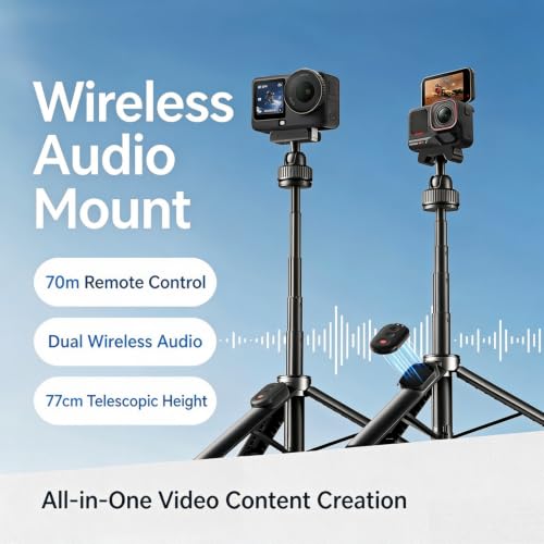 Soporte de grabación de audio inalámbrico con trípode selfie Bluetooth 3