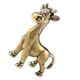 Girafe en laiton – une finition soignée assure un magnifique effet visuel. cette décoration peut également servir de décoration de bureau ou de girafe en métal pour la maison