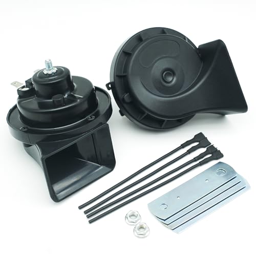 Neoget DL163-03 Car Horn 12V Loud Electric High Low 2 Tone Replacement Waterproof cover