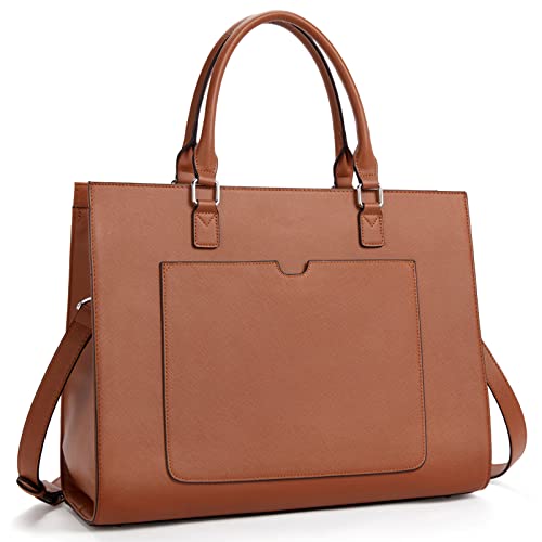 BROMEN brown leather tote bag – image 1