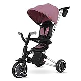 QPLAY - Triciclo Nova - Evolutivo - Plegable - Reclinable - Ideal para Niños de 10 a 36 Meses (máximo 25 Kg) (Morado)