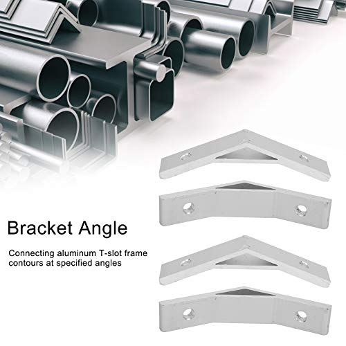 Aluminum Alloy Corner Braces - 10pcs 135 Degrees Angle Bracket Connector Joints, Silver, 2020-135 degrees - Image 3