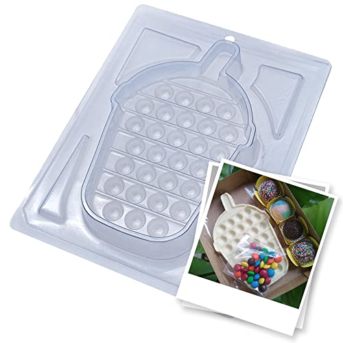 BWB 10274 Stampo Frappè Pop IT Speciale 3 parti Forma con silicone per cioccolato caldo di 1 Cavità 115-250g Materiale Plastica PET Trasparente Accessori e utensili da pasticceria e cioccolatini
