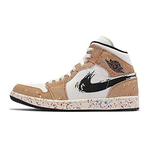 [iCL] GAW[_ 1 ~bh SE Y JWA V[Y Air Jordan 1 Mid SE Brushstroke Paint Splatter DA8005-100, 26.5 cm [sAi]