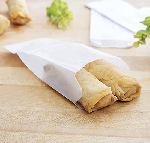 Small Glassine Treat Bags (200 Ct) For Egg Rolls, Spring Rolls, Fortune Cookies, Cookies, Brownie Bites, And More. Grease-Resistant And Small Take-Out Or To-Go Snacks And Treats. #TOP2