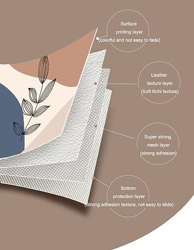 Waterproof PU Leather Round Table Pad, 55in Dining & Coffee Table Protector Mat, Easy to Clean, Stylish Home Decor, 140cm Elegant Table Cover for Dining Rooms