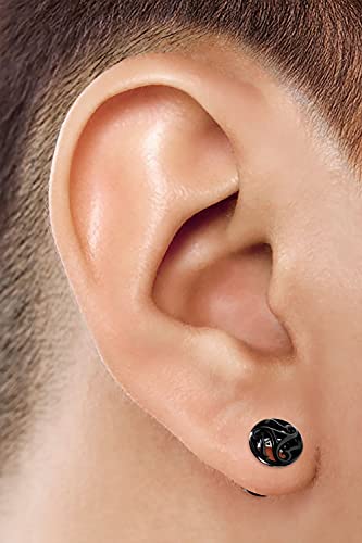 2PCS Blackline Alloy Flesh Ear Ring Stretcher Lobe Gauge Tunnel Plug Piercing Jewelry Choose Sizes4