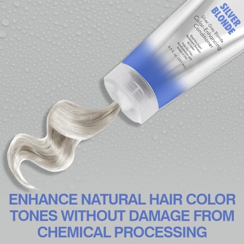 Image of CHI Color Illuminate Conditioner, Helps Maintain Fresh Color In Natural & Color-Treated Hair, Sulfate, Paraben, & Cruelty-Free, Silver Blonde, 8.5 Oz