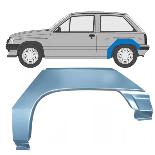 Panneau de réparation arc d'aile arrière pour Opel Corsa A 1982-1993 / Gauche