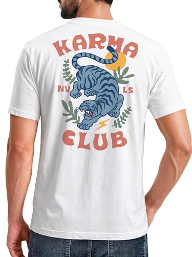 T-shirt homme tigre Neverless pour remplacer les hauts basiques fades sans confort