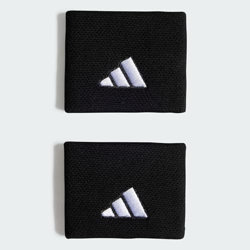 adidas Unisex Tennis Wristband Small Sweatband, Black/Black/White, M – Ansicht 2