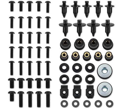 Kit visserie carénage argent pour moto Kawasaki Ninja ER-6F 2012-2016