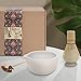 Artcome Japanese Matcha Tea Set, Bowl with Pouring Spout, Whisk, Tea Scoop, Ceramic Whisk Holder, Matcha Powder Caddy, Handmade Matcha Ceremony Kit For Japanese Tea Ceremony (9Pcs)