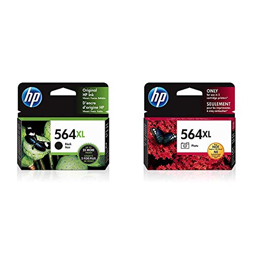HP 564XL | Ink Cartridge | Black | CN684WN & 564XL | Ink Cartridge | Photo | CB322WN